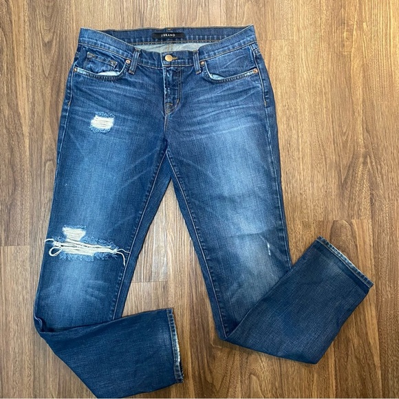 Women’s J brand skinny denim distressed Aidan jeans size 26 (2)‎ - Picture 1 of 6